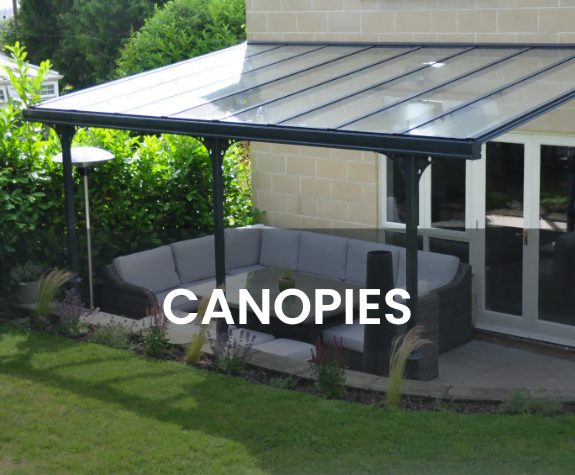 An image of a canopy with the wording 'canopies'