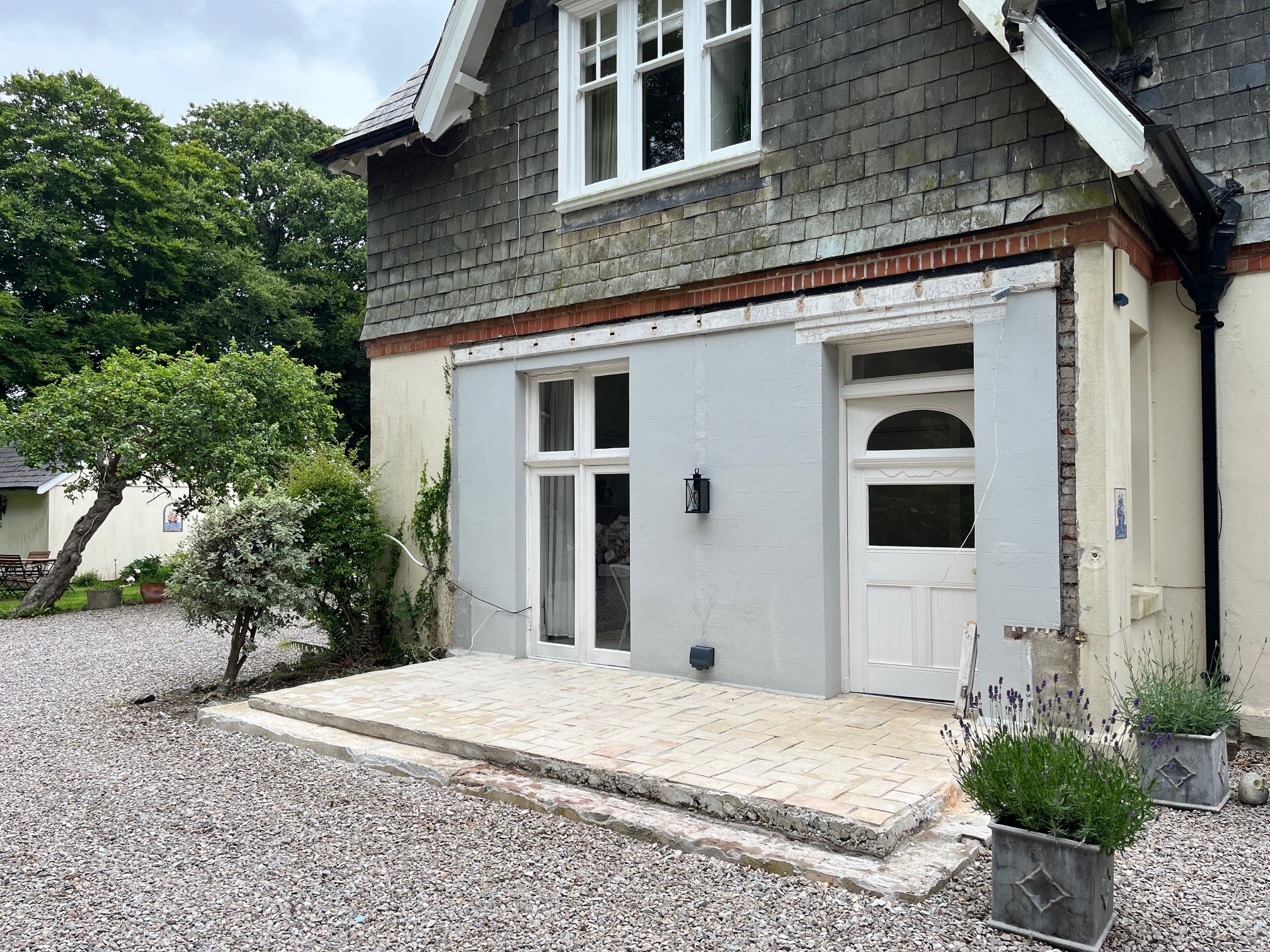 Image of a Victorian House before installation of a Veranda in Plymouth, Devon for All Weather Canopies South West Ltd